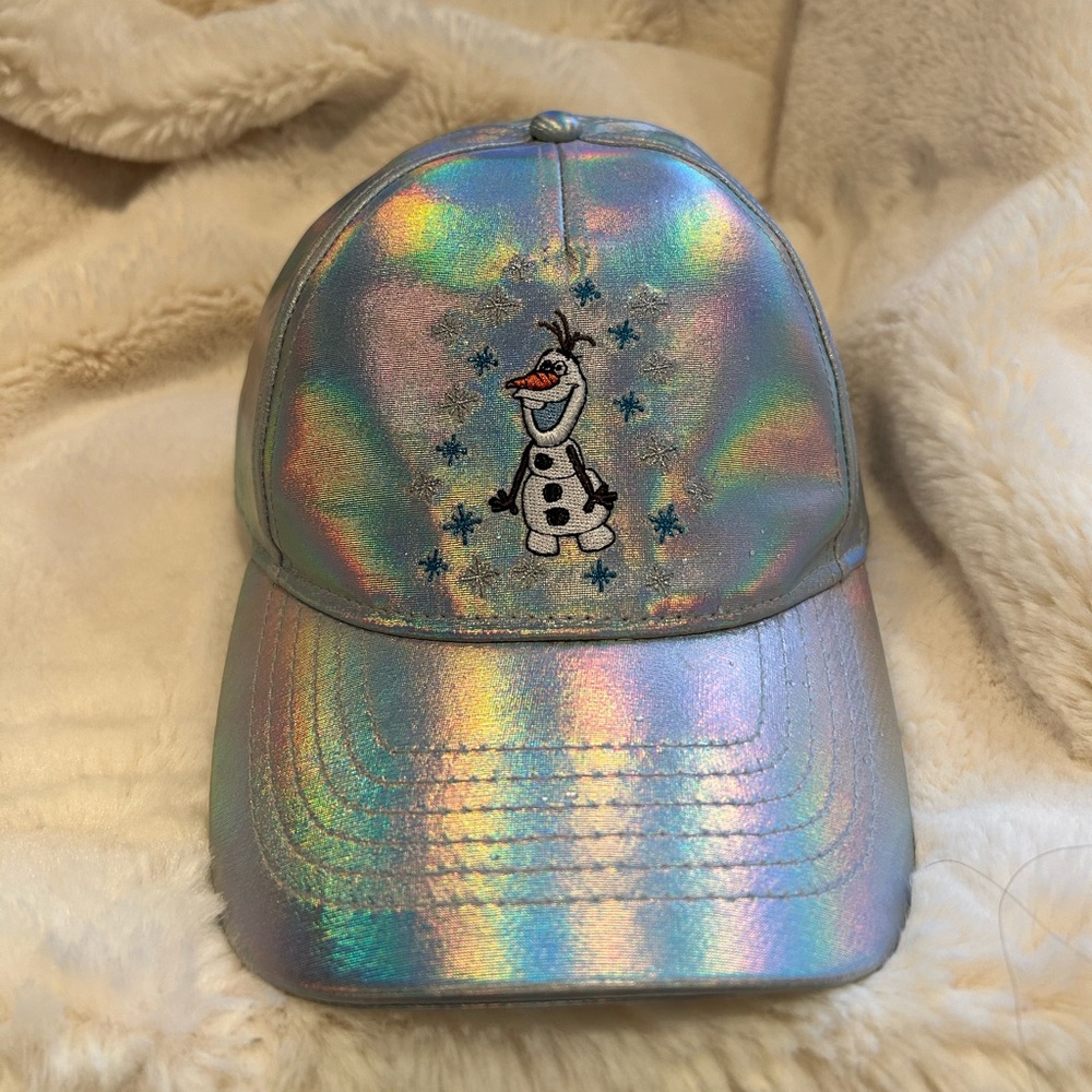 Disney Parks Silver Iridescent Baseball Cap Youth